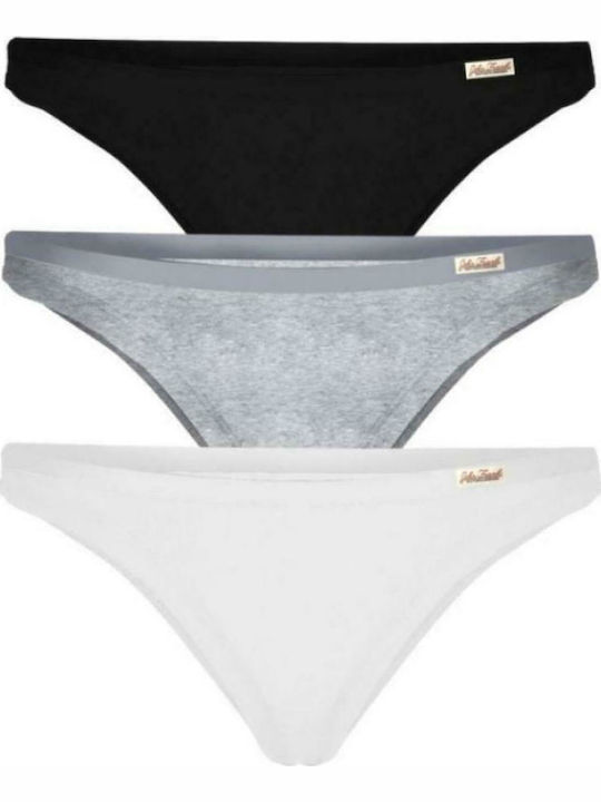Natural Sense I Women's Brazil 3Pack White/Grey/Black