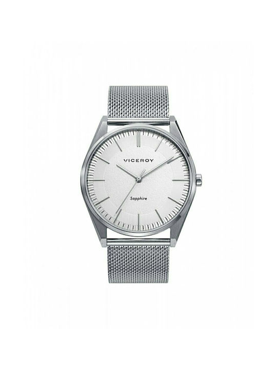 Viceroy Watch Battery with Silver Metal Bracelet