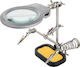 Goobay 51226 Base with Magnifying Glass & Lamp Soldering Iron 90 mmmm