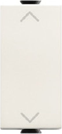 Abb Chiara Recessed Wall Switch Rolling Shutters One-Way without Frame White