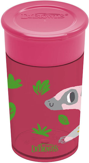 Dr. Brown's Baby Cup Cheers 360° made of Plastic Fuchsia 300ml for 9m+m+