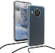 KWmobile Back Cover Silicon cu Curea Transparent (Nokia X20, X10)