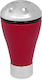 Autoline Shift Knob Silver Universal B Red