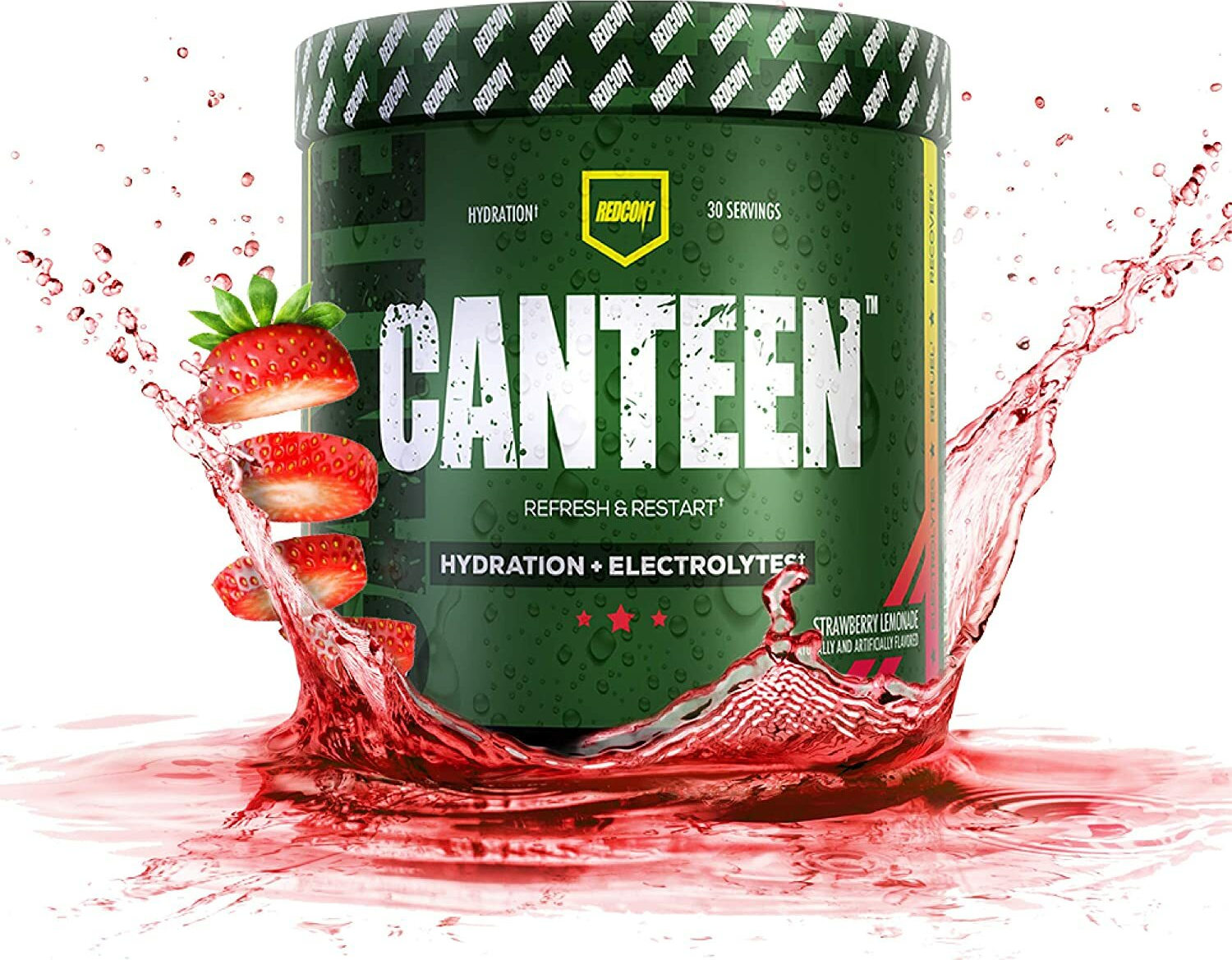 Redcon1 Canteen Hydration + Electrolytes 375gr Strawberry Lemonade