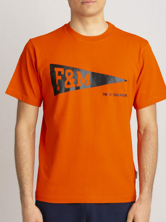 Franklin & Marshall T-shirt Πορτοκαλί