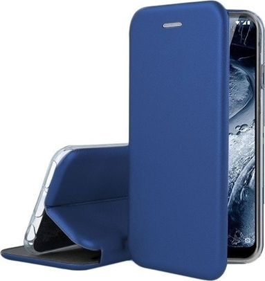 Elegance Книга Изкуствена кожа Син (Huawei P Smart S / Y8P)