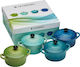 Le Creuset Cast Iron Pots Set 4 Pieces