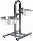 Trixie Edelstahl Schalen Futter & Wasser für Hund auf Basis von 2x 2.8lt 24cm in Silber Farbe