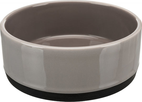 Trixie Ceramic Керамика Купа Храна & Вода за Куче & Котка с Основа 750мл 16см в Сив Цвят