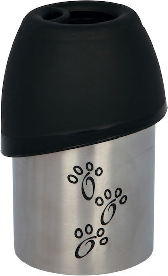 Trixie Automatic Stainless Steel Bottle Food & Water Slow Feeder for Dog 300ml in Silver Color
