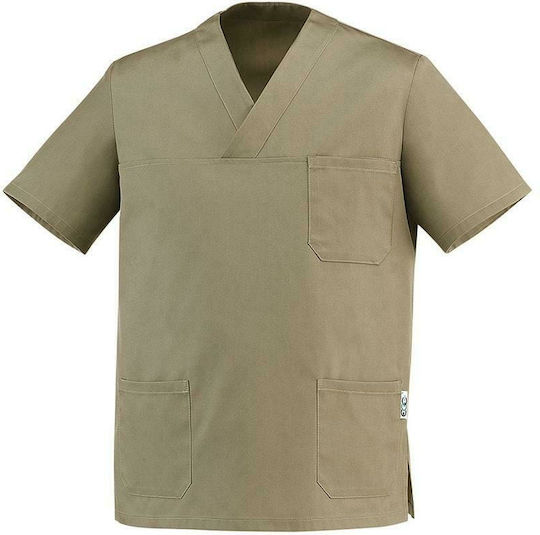 Egochef Μπλούζα Σεφ Unisex Μπεζ με Μακρύ Μανίκι Leonardo