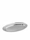 Vesta Servierplatte Oval Rostfreier Stahl Silber 55x37cm 1Stück