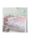 Das Home Baby Fun Комплект Бебешки Чаршафи За Количка Памучни Розов 70x120бр 2бр