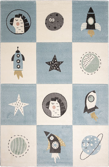 Βιοκαρπέτ Παιδικό Χαλί Μπλε 140x200cm Πάχους 13mm