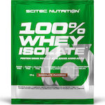 Scitec Nutrition 100% Whey Isolate Protein Drink Powder with Added Amino Acids Proteină din Zer Fără gluten cu Aromă de Ciocolată 25gr