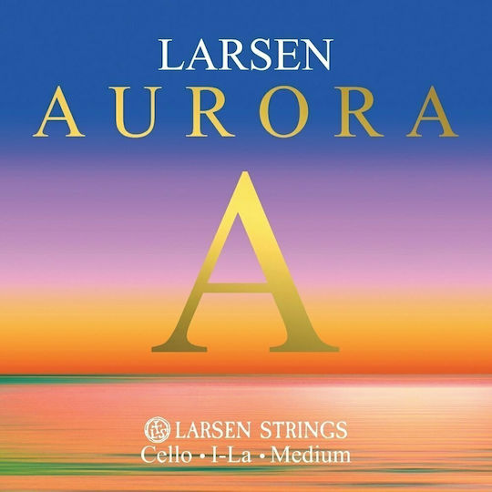Larsen Single Steel String for Cello 4/4 Aurora 4/4 Medium A (La)