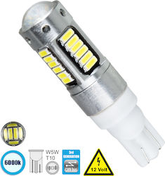 GloboStar Λάμπα Αυτοκινήτου T10 Canbus LED 6000...