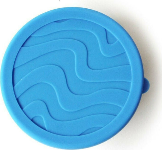 Ecolunchbox Seal Cup Medium Deckel für Aufbewahrungsbehälter aus Silikon in Blau Farbe 1Stück