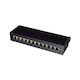 LogiLink Patch Panel για Rack 1U 19" 12 Θυρών cat6a Μαύρο