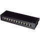 LogiLink Patch Panel for Rack 1U 19" with 12 cat6a Ports Black