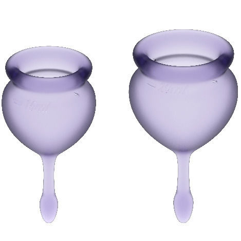 Satisfyer Feel Good Set of Menstrual Cups Purple 15 & 20 ml