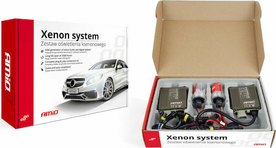 AMiO Xenon Сет за Осветление H1 Can bus 35W 12V 8000К Хладно бяло