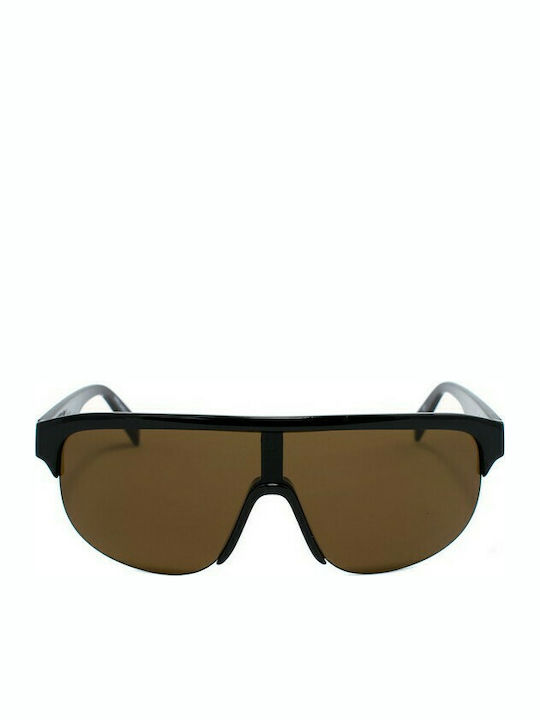 Italia Independent Sonnenbrillen mit Schwarz Rahmen und Braun Linse 0911.009.GLS