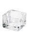 Uniglass Set of Candle Holders Glass suitable for Tealights Transparent 5x5x3.5cm 24pcs