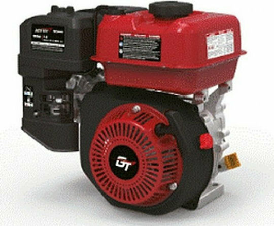 Geotec GTE-210 R Benzinmotor 208cc 7hp Maximale Drehzahl 1800Umdrehungen pro Minute mit Keil