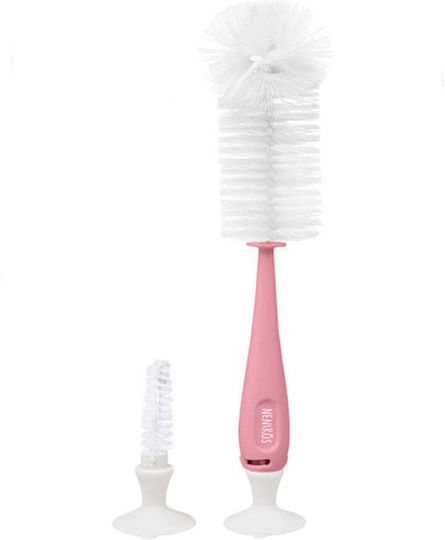 Kiokids Reinigungsbürste für Babyflaschen Rosa 1Stück