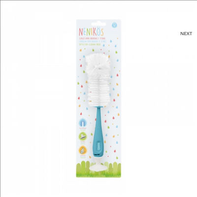 Kiokids Cleaning Brush for Baby Bottles Blue 1pcs