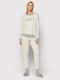 DKNY Winter Damen Pyjama-Set Beige Signature