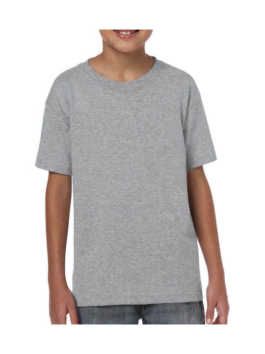 Gildan Παιδικό T-shirt για Κορίτσι Γκρι