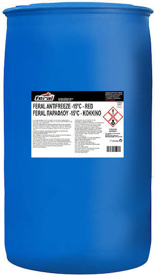 Feral Ready for Use Engine Coolant for Car -15°C/+106°C Red 200lt