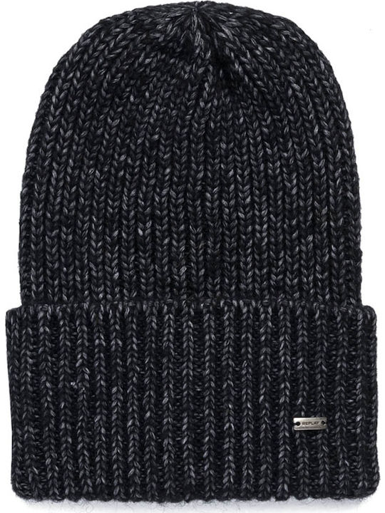 Beanie Unisex Beanie with Rib Knit in Black color
