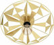 Eglo Castanuelo Μοντέρνα Μεταλλική Πλαφονιέρα Οροφής με Ντουί E27 σε Χρυσό χρώμα 42.5cm