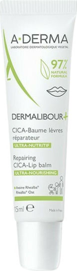 A-Derma Repairing CICA-Lip Ultra-Nourishing Dermalibour+ Lip Balm 15ml