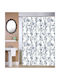 Viopros Τζόυ Shower Curtain 180x180cm Grey 646617