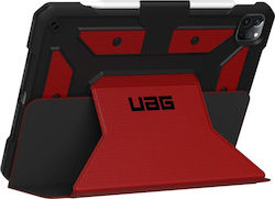 UAG Metropolis Umschlag Rückseite Kunststoff Stoßfest Rot (iPad Pro 2020 12,9 Zoll) 122066119494