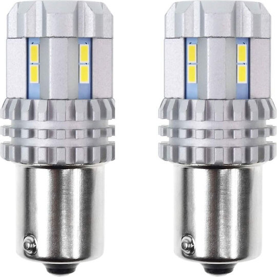 AMiO Λάμπες Αυτοκινήτου R10W / R5W Canbus LED 6000K Ψυχρό Λευκό 12-24V 6.48W 2τμχ