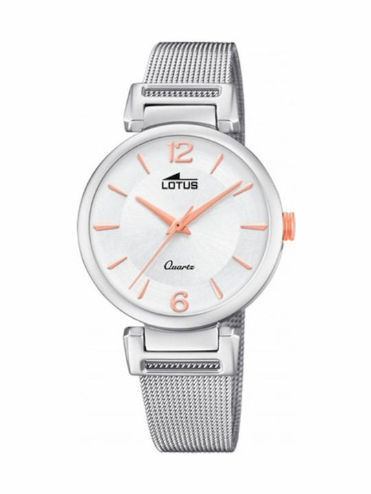 Lotus Watches Ceas de Damă cu Argintiu Brățară Metalică