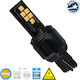 GloboStar Lamps Car T20 / W21W Canbus LED Orange 12V 8W 1pcs