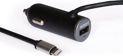 Auto-T Car Charger with Port 1xUSB-A and Cable Lightning Auto-T Car Charger with Port 1xUSB-A and Cable Lightning