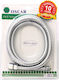 Oscar Plast Metallic Shower Hose Silver 10-0150 150cm (1/2")