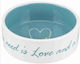 Trixie All You Need Is Love Keramik Schalen Futter & Wasser für Hund & Katze 750ml 13cm in Hellblau Farbe