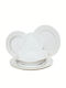 Bohemia Vague Christinholm White Porcelain Dinnerware Set 20pcs