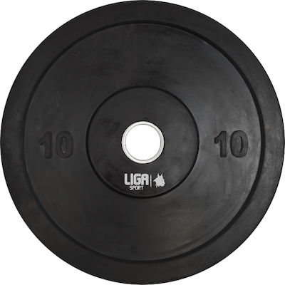Liga Sport Δίσκος Ολυμπιακού Τύπου Λαστιχένιος 1 x 10kg Φ50mm