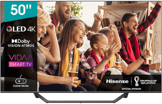 Hisense Smart Τηλεόραση 50" 4K UHD QLED A7G HDR (2021) 50A7GQ