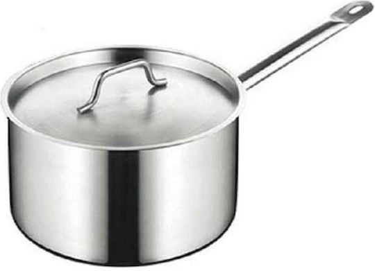 Yujing Stainless Sauce Pan Capacity 2.8lt with Diameter 18cm and Height 11cm.