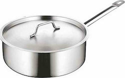 Yujing Stainless Sauce Pan Capacity 2.2lt with Diameter 20cm and Height 7cm.